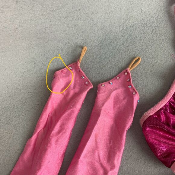 Mara Dancewear Child Small Pink Performance Skirt Set Sequin Dance Costume - Picture 10 of 11